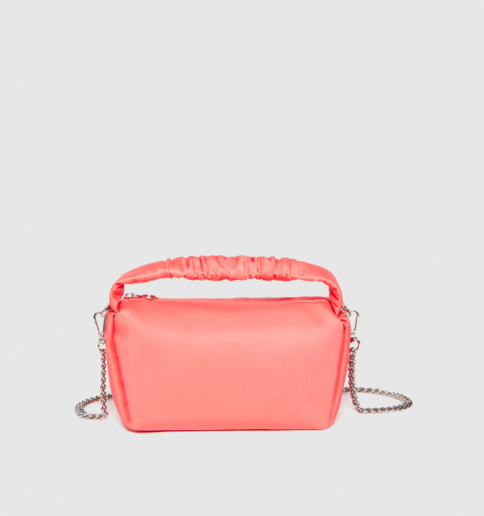 Handbag with rouched handle - null - Coral | Sisley image number 2